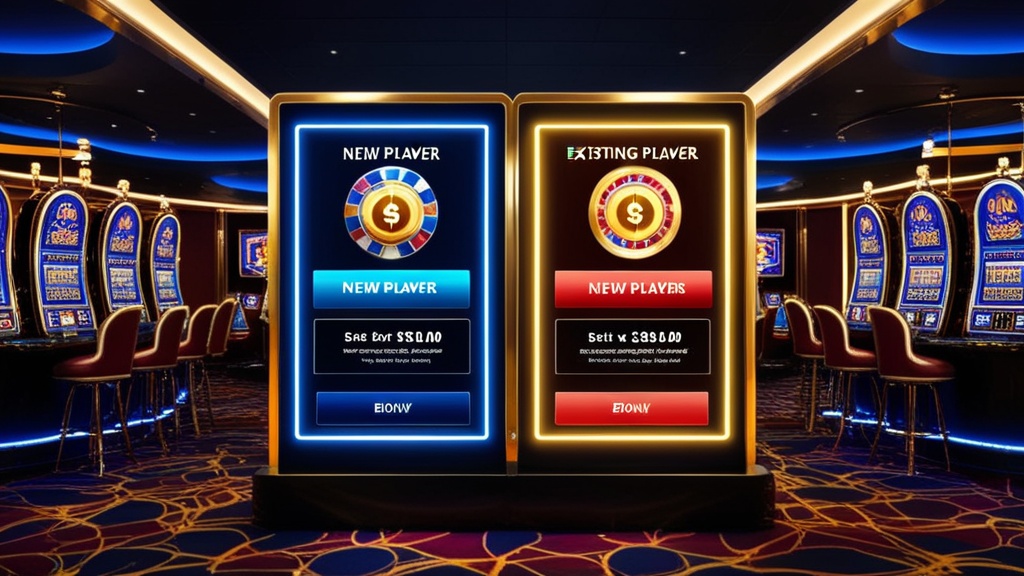 Casino-Bonusdarstellung für neue und bestehende Spieler